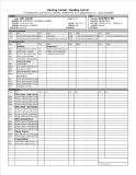 Sample of 1 Page 4 Column with Recent Diagnoses Encounter Form