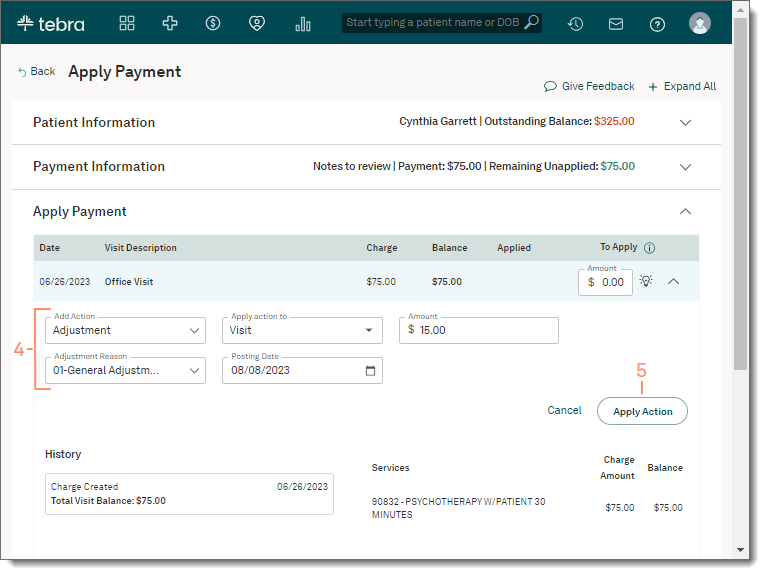 Billing_PatientPayments_AddAction_AdjOptions.png