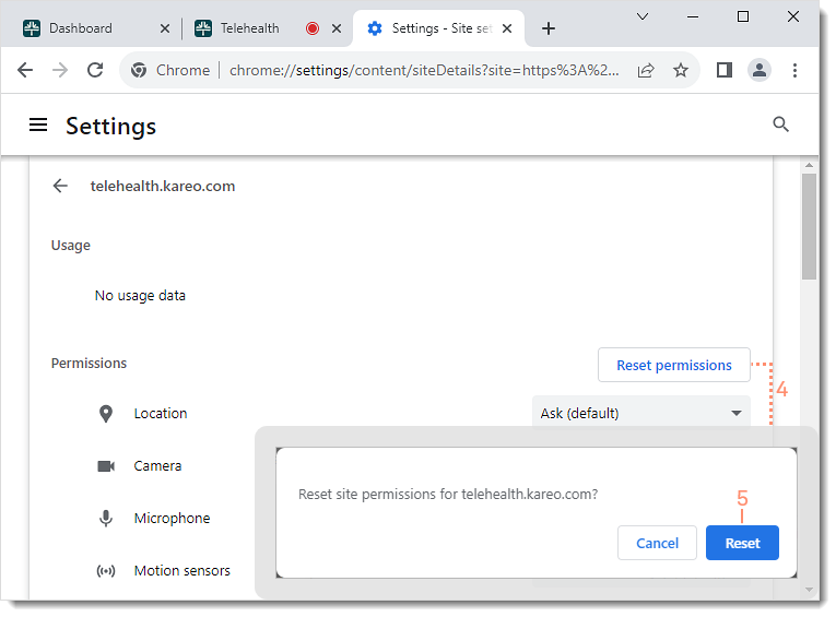 Telehealth Microphone and Camera Settings in Chrome - Tebra Help Center